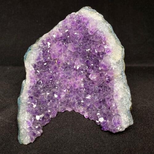 Natural High Quality Crystal Stones Swan Carving Amathyst Cluster For Desk Decoration Gift