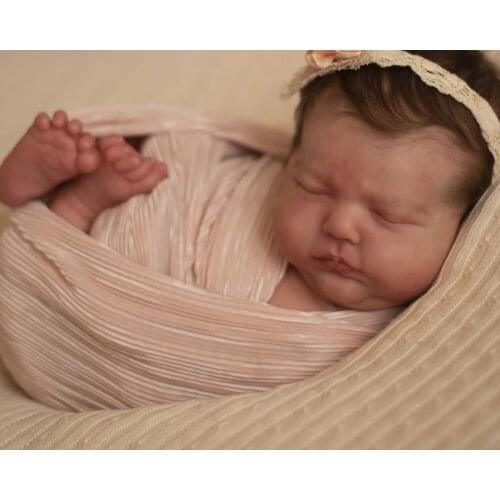 NPK 19.5inch Tessa Reborn Doll Kit Asleep Popular Sleeping Baby kit with Body Soft Touch