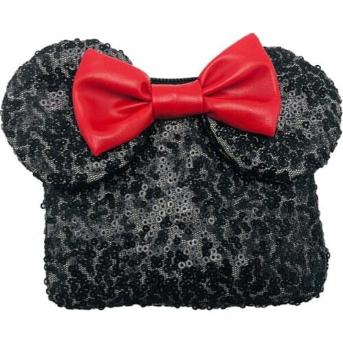 Disney Mickey personality creative sequin coin purse children coin purse female lipstick bag