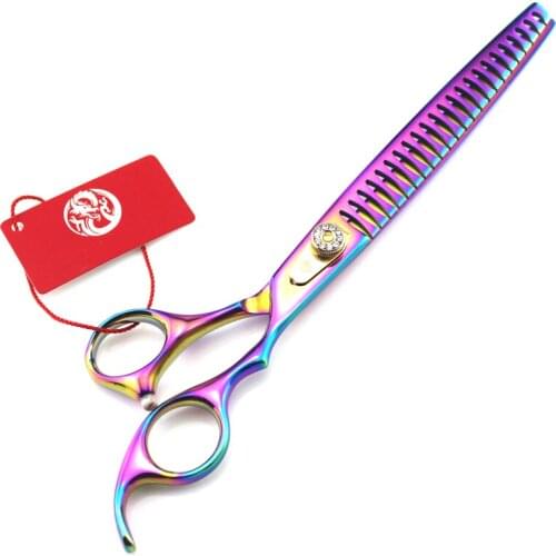 8 inch Professional Pet Scissors High Quality Thinning Shears Dog Cat Grooming Scissors Hair Cutting Tesoura
