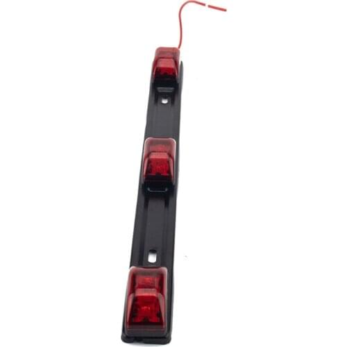 LED Clearance Light Bar Brake Light 3 Lights Trailer Boats Rear Brake Light for Night Safety Driving