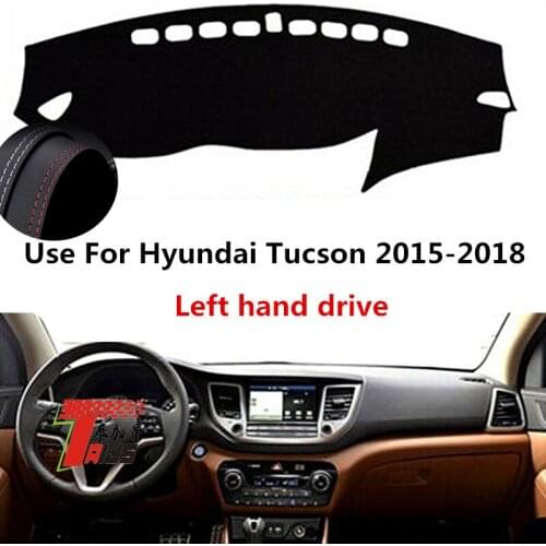 TAIJS Factory Sport Casual Leather Car Dashboard Cover For Hyundai Tucson 2015 2016 2017 2018 Left hand drive