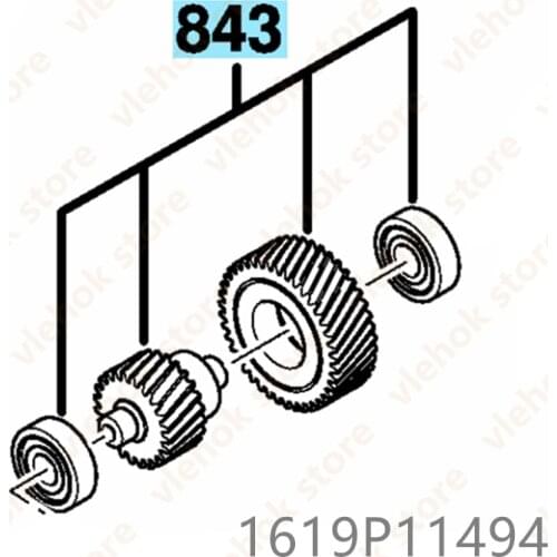 Gear Shaft for BOSCH GKS66X GKS55+GCE GKS55+G 1619P11494 Circular hand saw Power Tool Accessories Electric tools part