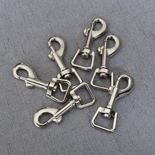 100 Pieces Silver 15mm Hooks Clips Alloy Buckle Key Chain Gift Practical Key Ring Safe Clasps Key Chain 15GK-y