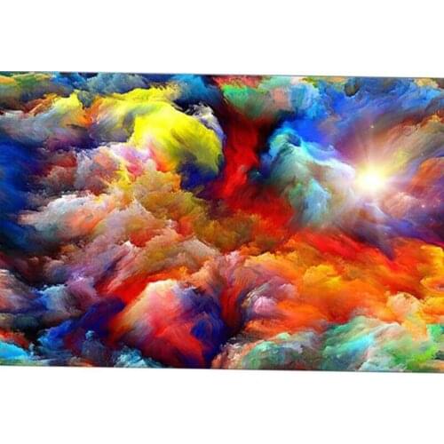 5D DIY Diamond Embroidery Abstract Psychedelic Nebula Space Cloud,Diamond Painting Cross Stitch 3D Diamond Mosaic Drill Decor