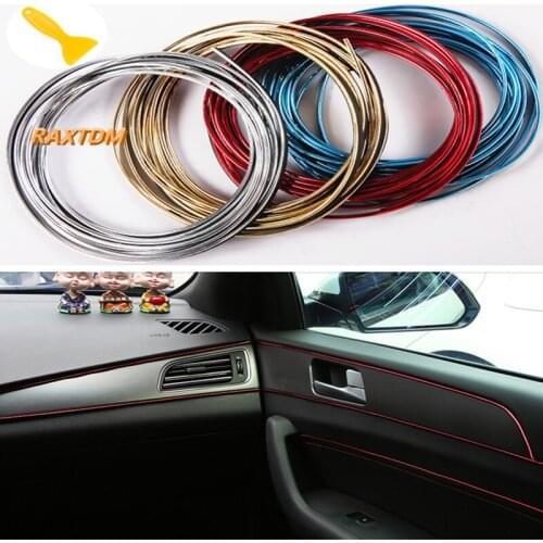 5m Car Interior Exterior Mouldings Trim Decorative Strip Line For Opel Mokka Corsa Astra G J H insignia Vectra Zafira Kadett