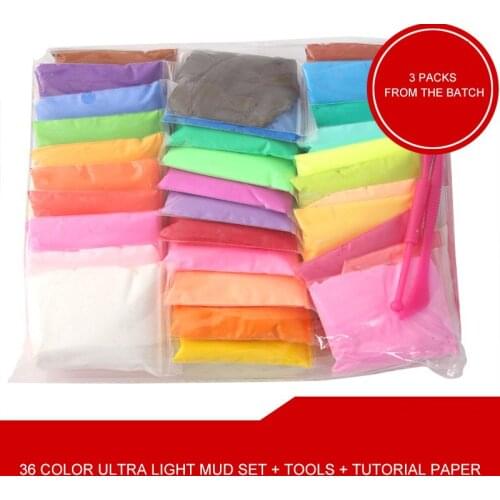 ChildrenS Handmade Creative Clay DIY 36 Color Ultra-Light Clay Environmental Protection 12g Rubber Color Mud Educational Toys