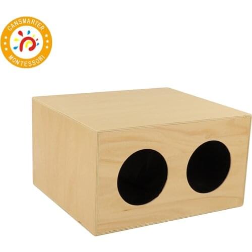 Baby Toy Montessori Material Mystery Box High Quality Wooden Teaching Aids Children Sensory Touch the Ball