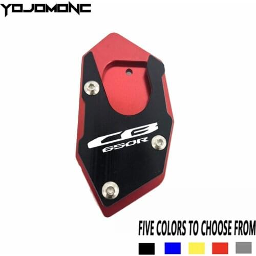 Para honda cbr650r cbr650 r cb650r cb650 r cb 650r 2019 2020 motocicleta cnc suporte lateral almofada alargamento placa kickstan