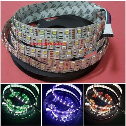 5M Double Row 5050 SMD 600 RGBW RGB White Flex LED Strip light 120led/M