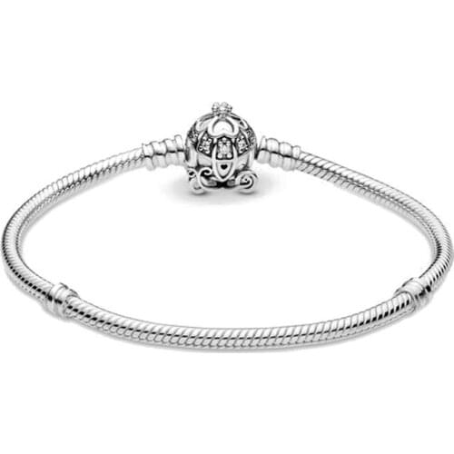 European Pumpkin Car Clip Pave Charms Bracelet Bangles Diy Jewelry For Women Men Girl Boy Z019