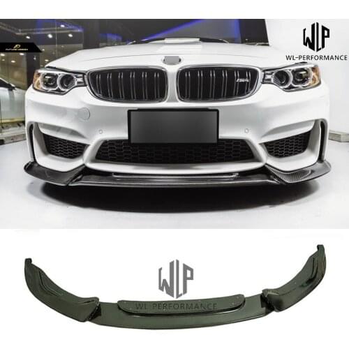 F80 M3 F82 M4 High Quality Carbon Fiber Front Splitter Car styling For BMW F80 M3 F82 M4 V Style Body kit 15-17