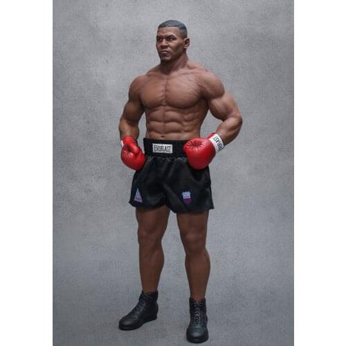 Collectible toy 1/4 Scale Box Champion Mike Tyson Statue Gold Belt Full Set Action Figure for Fans Gifts