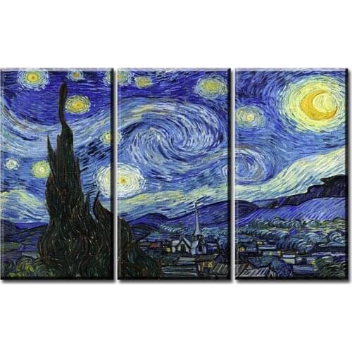 3 pcs set Starry night 5d full square round diy diamond painting Cross Stitch puzzles diamond embroidery needlework home decor