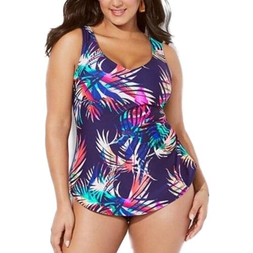 Summer 2020 one piece swimsuit women Large Size Beach Swimsuit T-shirt Print High Waist Bikini traje de ba o mujer