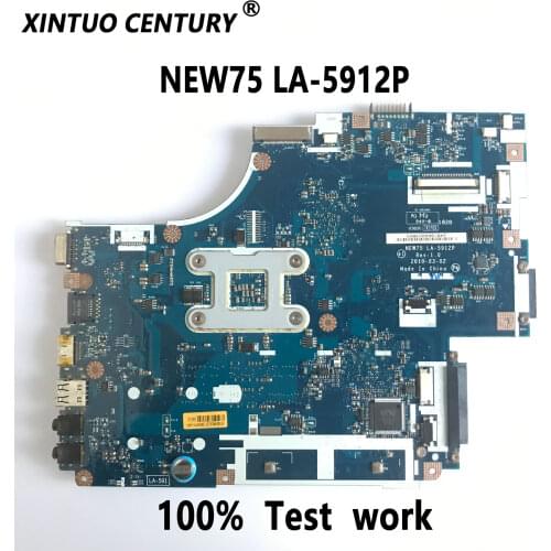 For Acer aspire 5251 5551 5552 5551g 5552G NEW75 LA-5912P Laptop motherboard DDR3 100% Fully Tested (Free shipping)