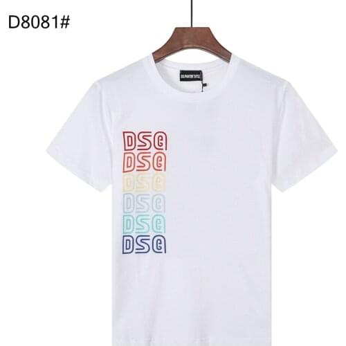 DSQ PHANTOM TURTLE Mens Short Sleeve Logo Series Graphic T-Shirt Men Fashion Print Cotton Tees Breathable Quality Tops D80812