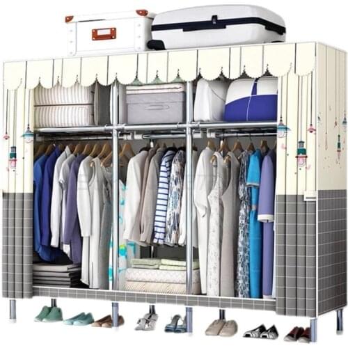 Simple wardrobe for rent in modern bedroom