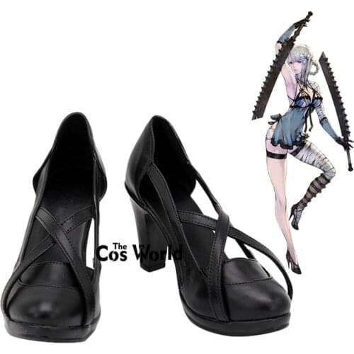 Nier: Automata Kaine Swords Games Customize Cosplay High Heels Shoes Boots