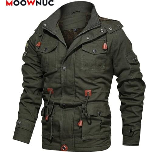 Windbreakers Mens Casual Jackets Military Style Washed Hats Outdoors Fashion Coats Overcoat Windproof Female Hombre Thickened