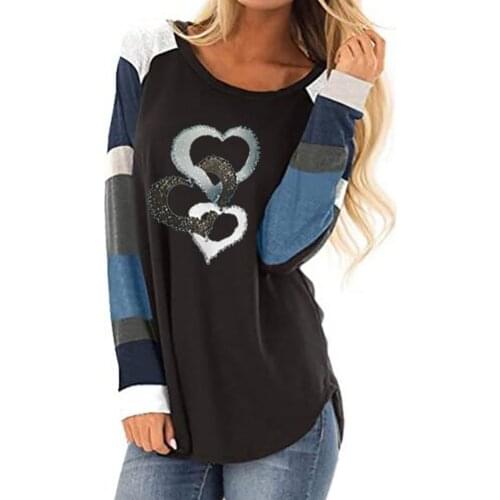 Winter Long Sleeve Oversized T Shirt Casaul Tops Women 2021 Blusas Vintage Clothes Print T-shirts Plus Size Women Clothing