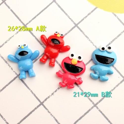 10Pcs/Lot Flat Back Resin Cabochon Kawaii Cartoon Decoration Crafts Embellishment DIY Accessories Scrapbooking :26*28mm