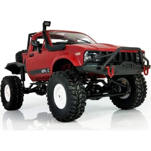 15Km/h WPL C14 1/16 2CH 4WD Children 2.4G Off-Road Electric Remote Control Car Truck RTR/KIT Mini Racing Adults RC Car Toys Gift