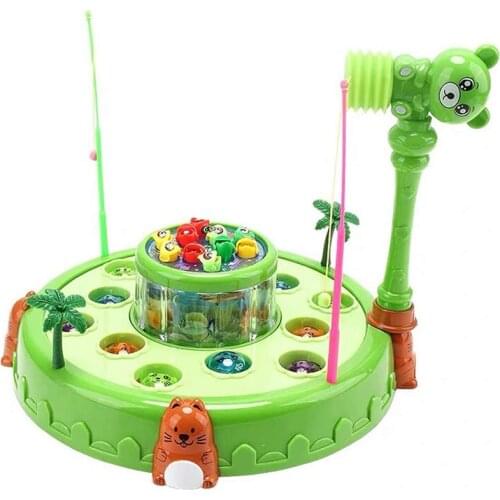 2 in 1 Interactive Whack a Mole Game&Magnetic Fishing Toy for Toddlers-Learning Early Developmental Toy-Fun Gift