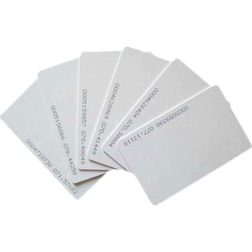 2000pcs RFID ID card, RF proximity EM card with 125kHz,0.8mm thin card