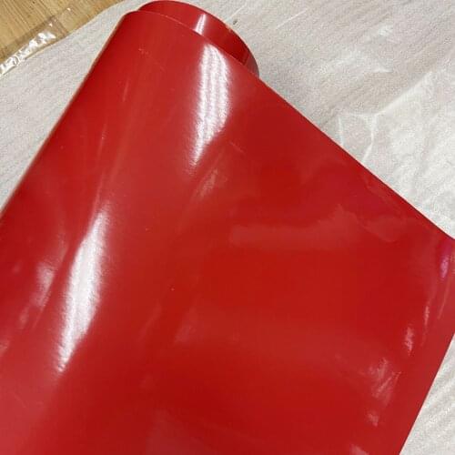 50CM*200/300CM Classic Red Glossy Vinyl Gloss red Car Wrap Foil Sticker Film Car Motorcycle Scooter HOOD Roof Wrapping Covering