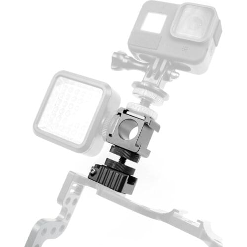 3 Cold Shoe Microphone Monitor Mount Adapter On-Camera LED Video Light Mount Adapter for Canon Nikon Sony DSLR Camera