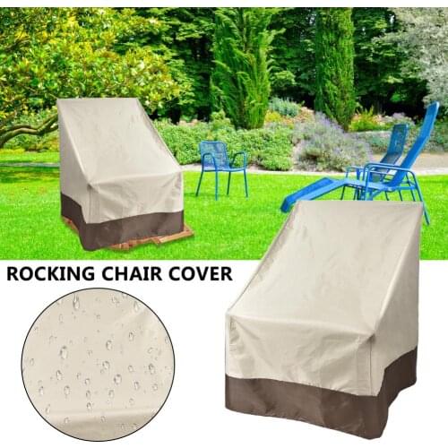 Rocking Chair Cover Waterproof Anti-dirty Furniture Accessories For Outdoors Garden Courtyard For Reclining Chairs Single Sofas