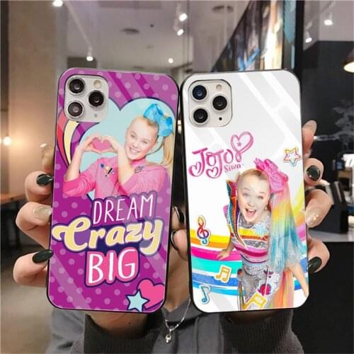 Jojo Siwa Phone Case Tempered Glass For iPhone 11 Pro XR XS MAX 8 X 7 6S 6 Plus SE 2020 case