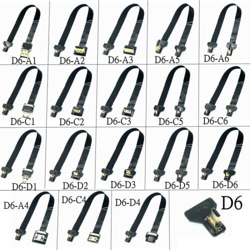 D6 FPV 15cm 90 Degree FPC Flat Flat HDMI-compatible Aerial Photo Dajiang Line Used For HD HDTV FPV Multiple Aerial Photography