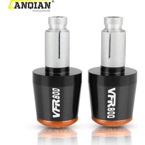 For HONDA VFR800 VFR 800 2002 2003-2017 Motorcycle with 7/8"22mm Hand Bar Ends Slider Handle Bar End Grips Cap Accessories