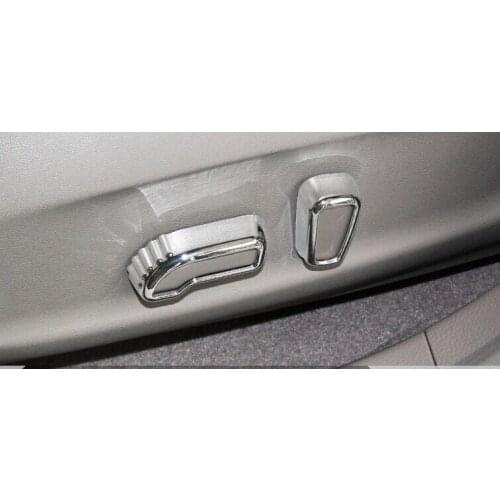 For Nissan Sylphy 2016 1PC ABS Chrome Car Seat Adjustment Knob Button Switch Cover Trim Car Styling Accessories