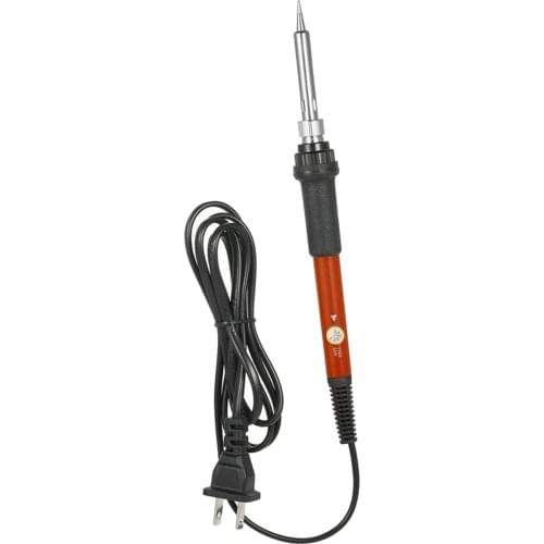 60W Adjustable Temperature Electric Welding Soldering Iron Tool 110V Red 60W Adjustable Temperature Welding Soldering Iron