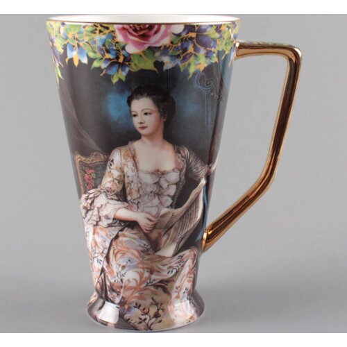 European Royal Palace Bone China Porcelain Mugs Coffee cups Luxury Mugs Large Capacity 500ML Drinkware Birthday Gift Room Decora