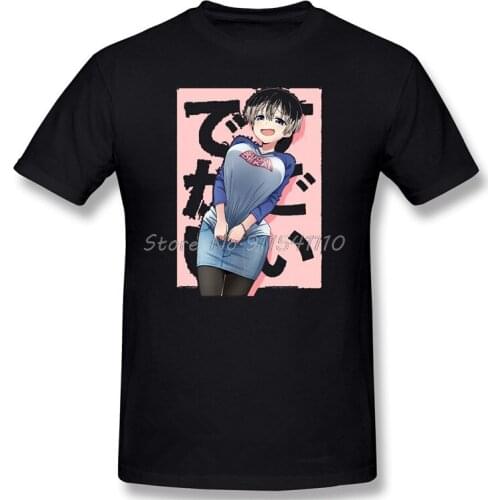 T-Shirt for Men Cool 100% Cotton Crewneck Uzaki Chan Wants to Hang Out Hana Sakurai Ami Anime TShirt 6XL Funny Plus Size Clothes