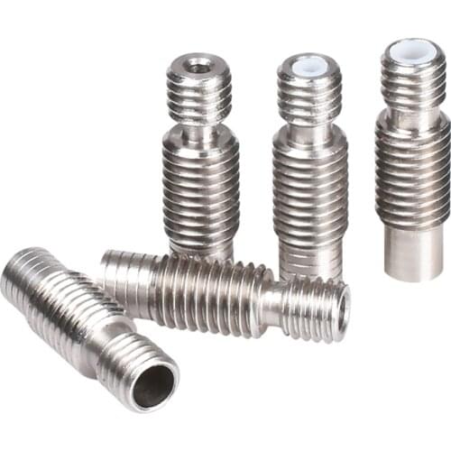 Stainless steel Heatbreak Throat for 3D Printer V6 Extruder Hotend 1.75mm 3mm 4.1mm Extruder V6 Heatbreak 3D Printer Accessories