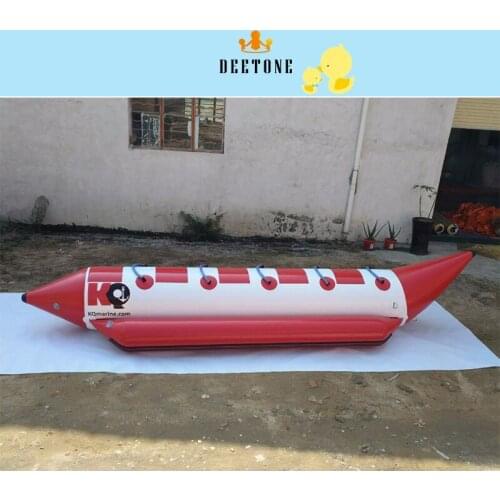 Hot sale 5 persons inflatable flying banana boat floating flying fish boat water equipment