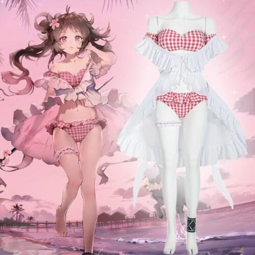 Game Arknights Cosplay Costumes Cosplay Eyjafjalla Cosplay Costume Uniforms Clothes Suits Dresses swimming suits swimsuits New