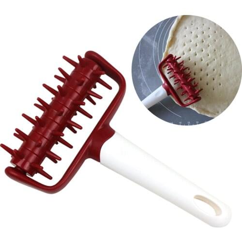 Pizza Cookie Baking Tools DIY Plastic Dough Roller Pastry Pie Needle Wheels Cutter Sewing Machine Bread Hole Punch Kitchen Tool