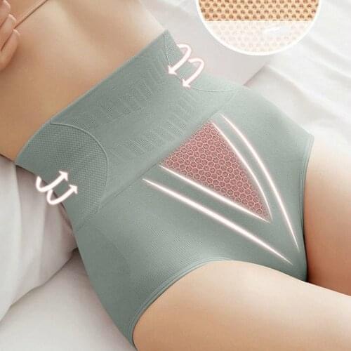 High Waist Shapers Underwear Solid Color Body Slimming Butt Lifter Shapewear Slimming Underwear Tummy Control Panties Women