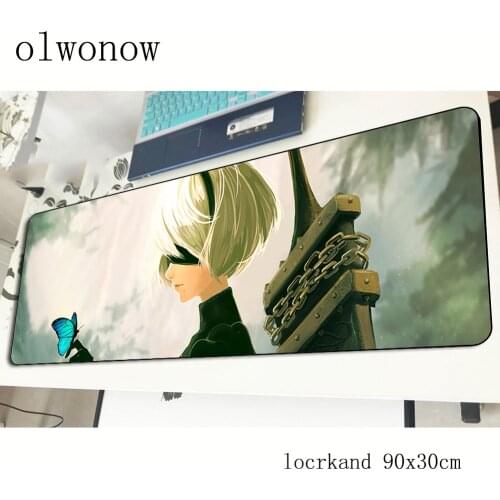Nier automata mouse pad 900x300x3mm cheapest mousepads best gaming mousepad gamer HD print personalized mouse pads keyboard pad