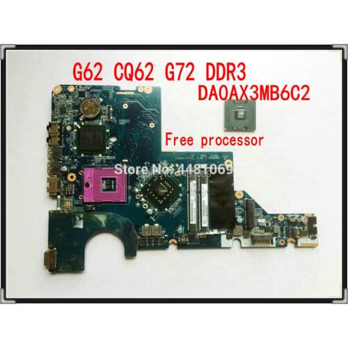 For HP CQ62 G62 CQ62-410US CQ62-411NR G72-227WM NOTEBOOK 605139-001 Laptop Motherboard DA0AX3MB6C2 GL40 100% tested fully work