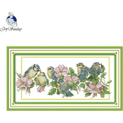 Joy sunday animal style Mother go home family cross stitch patterns kits patterns christmas craft gift for beginners