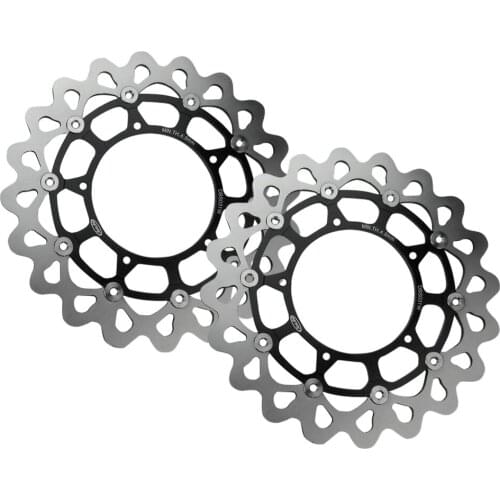 2PCS Motorcycle Front Brake Disc Rotors for Yamaha FZ1 / FZ1 FAZER / FZ1 FAZER ABS /YZF R1 R1M /VMAX Black