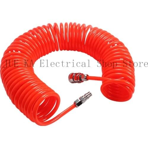 3M/6M/9M/12M/15M Pneumatic PU 8mmx5mm Air Compressor Telescopic Spiral Hose Spring Tube Dropship Flexible Air Tool Pipe