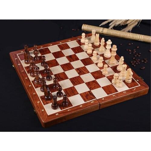 Professional Tournament 15" Handcrafted Wooden Carved Chess Set Wood Board